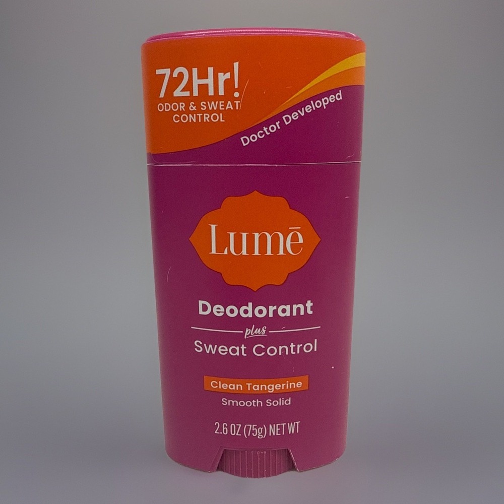 Lume Deodorant PLUS Sweat Control Dr Developed - Clean Tangerine - Fast Shipping